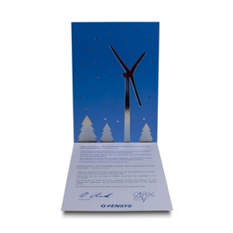 Weihnachtsklappkarte mit Heißfolie