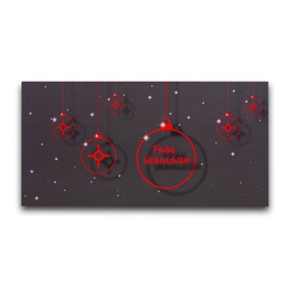 Weihnachtskarte mit Haptik-Effekt