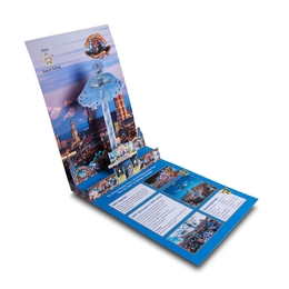 Bayern Tower Bewerbungsmappe  - Druckerei Lindner steht für: Kreative Drucksachen drucken, 3D -Pop-ups drucken,  Effektkarten drucken, Magic-Flyer drucken,Aufsteller drucken