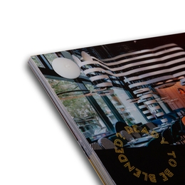 Fächerkarte DIN A7 mit Kunststofföse