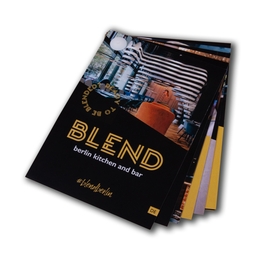 Fächerkarte DIN A7 mit Kunststofföse