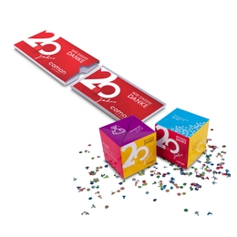 Pop up Mailing mit 2 Springwürfel