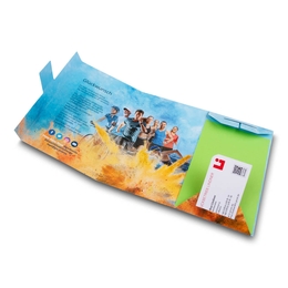 Selfmailer Folder mit Konturstanzung