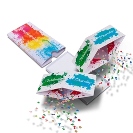 Mailing mit zwei Springwürfeln