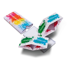 Mailing mit zwei Springwürfeln