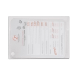 Fächerkarte mit PP-Folie