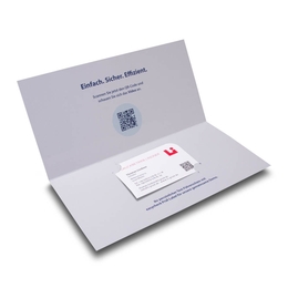 Klappkarte für Ausweise