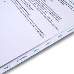 Register 8-fach für Steuerberater