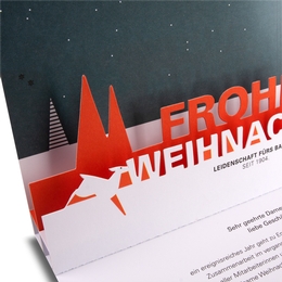 3D Weihnachtskarte Frohe Weihnachten 
