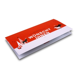 3D Weihnachtskarte Frohe Weihnachten 