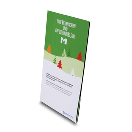 Schiebeaufsteller Weihnachtsbaum Stadtwerke