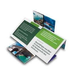 Endlosfaltkarte quadratisch Helios Erfurt Ländertag