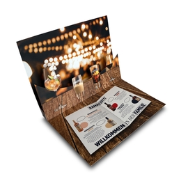 Direct-Mailing-Pop-up-3D-Karte-Ramazzotti - Druckerei Lindner steht für: Kreative Drucksachen drucken, 3D -Pop-ups drucken,  Effektkarten drucken, Magic-Flyer drucken,Aufsteller drucken