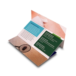 Endlosfaltkarte Selbstuntersuchung der Haut 