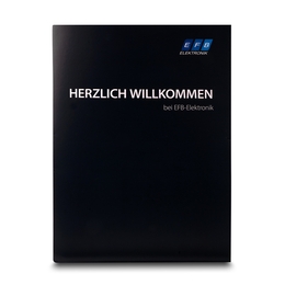Mappe Herzlich Willkommen - Lindner druckt hochwertige Präsentationsmappe