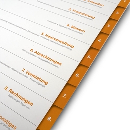 Register 9-fach Immobilienobjekt