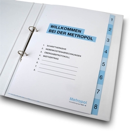 Register 08-fach Willkommen Metropol