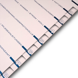 Register 8-fach für Bauerwerb und Bauverwaltungen