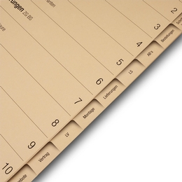 Register 10-fach Baustoffe