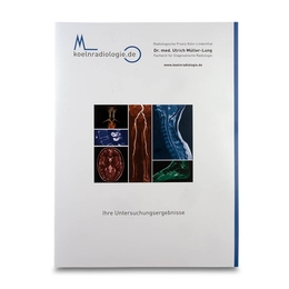 Radiologie Mappe Praxis Müller-Lung - Lindner druckt hochwertige Präsentationsmappe