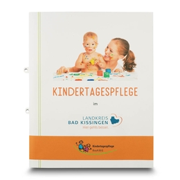 Weiterbildungsnachweise Mappe - Kindertagespflege - Lindner druckt hochwertige Präsentationsmappe