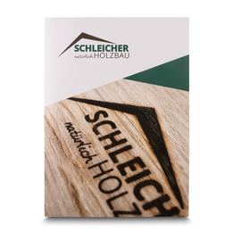 Angebotsmappe Holzbau - Lindner druckt hochwertige Präsentationsmappe