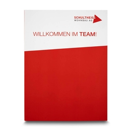 Willkommen im Team - Wohnbau - Lindner druckt hochwertige Präsentationsmappe