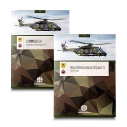 Bundeswehr Transporthubschrauber Mappe - Lindner druckt hochwertige Präsentationsmappe