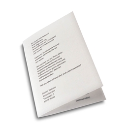 Transparentpapier Einleger  - Druckerei Lindner steht für: Kreative Drucksachen drucken, 3D -Pop-ups drucken,  Effektkarten drucken, Magic-Flyer drucken,Aufsteller drucken