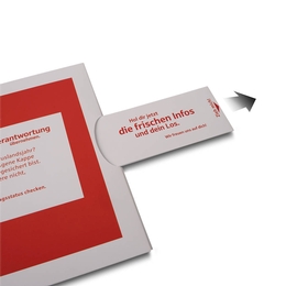 Happy-Birthday-Karte mit abblätternder Broschüre