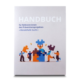 Mappe Referentenhandbuch Suchtprävention - Lindner druckt hochwertige Präsentationsmappe