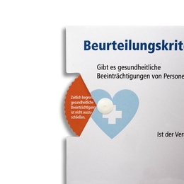 Drehscheibe 6er Teilung Gesundheitsfragen