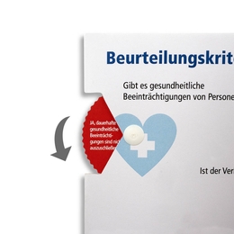 Drehscheibe 6er Teilung Gesundheitsfragen