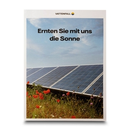 Solarmappe Vattenfall - Lindner druckt hochwertige Präsentationsmappe