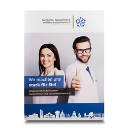 Mappe A3 Hausarztverband - Lindner druckt hochwertige Präsentationsmappe