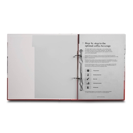 Präsentationsringbuch Kaffeemaschine dt engl