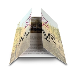 Endlosfaltkarte Weingut