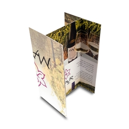 Endlosfaltkarte Weingut
