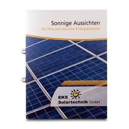 Deckelmappe Energiewende - Lindner druckt hochwertige Präsentationsmappe