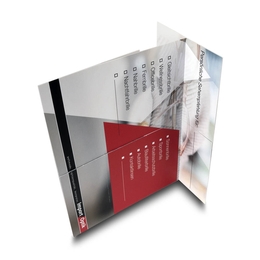 Endlosfalzkarte Optiker mit Papiertaschen