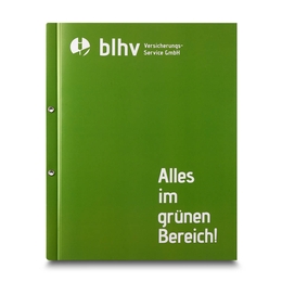 Hefter Versicherungservice-Mappe - Lindner druckt hochwertige Präsentationsmappe