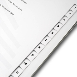 Register 12-fach Objektunterlagen