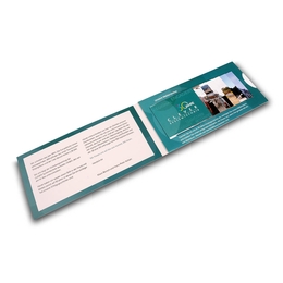 Jubiläumskarte mit abblätternder Broschüre Systemtechnik