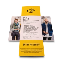 Endlosfaltkarte Österreichischen Post - Druckerei Lindner steht für: Kreative Drucksachen drucken, 3D -Pop-ups drucken,  Effektkarten drucken, Magic-Flyer drucken,Aufsteller drucken