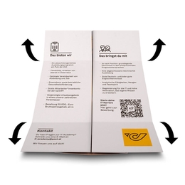 Endlosfaltkarte Österreichischen Post