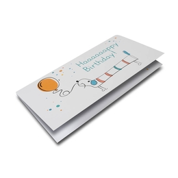 3D Pop-up Karte DIN lang - Happy Birthday