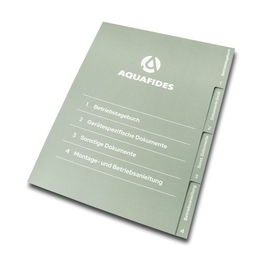 Register 04-fach AQUAFIDES - Drucksachen in Mainz bei Druckerei Lindner drucken lassen 