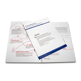 Gilead BIKTARVY Lettershop - Lindner druckt hochwertige Präsentationsmappe