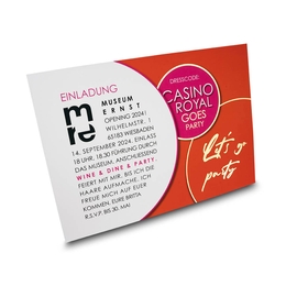 Einladungskarte mit Farbkern