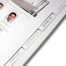 Register 04-fach Behandlungsunterlagen Kieferorthopäde